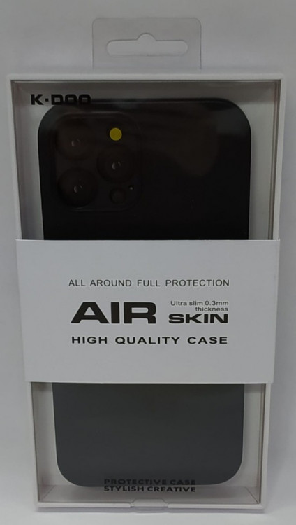 Накладка для i-Phone 12 Pro Max 6.7" K-Doo Air Skin пластик черная
