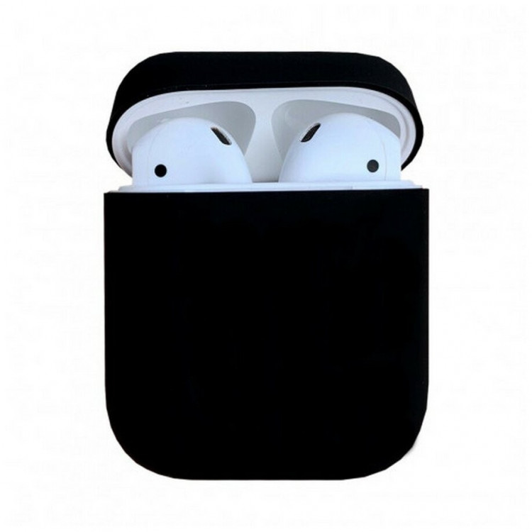 Силиконовый чехол для AirPods черный