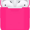 Силиконовый чехол для AirPods ярко-розовый
