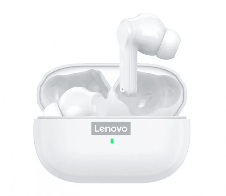 Беспроводные наушники TWS Lenovo LP1S BT5.0/40mAh/4ч белые