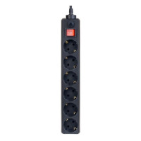 Perfeo сетевой фильтр "POWER+", 1,8м, 6 розеток, черный (PF-PP-6/1,8-B)