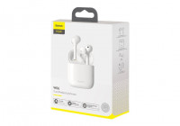 Мобильная Bluetooth-гарнитура Baseus Encok W06 IP55 TWS V5.0 (NGW06-02) белый