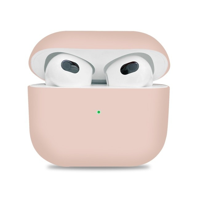 Силиконовый чехол для AirPods 3 пудро