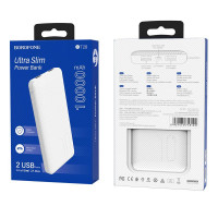 Powerbank Borofone BJ14 10000mAh 2USB 2A белый с дисплеем