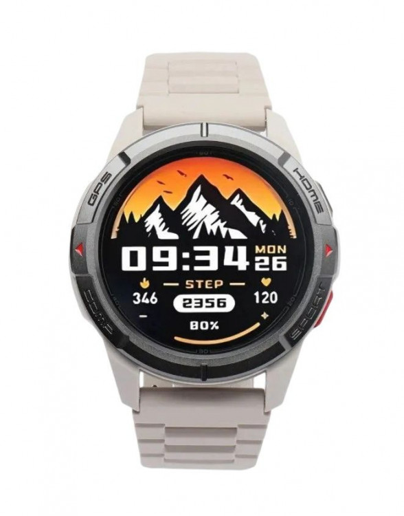 Умные часы Xiaomi Mibro GS Active (XPAW016) c русским языком + 2 ремешка белый