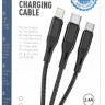 Usb Кабель-зарядка Hoco X47 3в1 Micro/Lightning/Type-C 25см чёрный