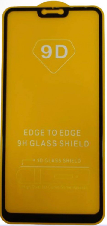 Защитное стекло для OnePlus 6 9D черное