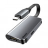 Переходник Baseus Little Box Type-C на HDMI + Type-C мама (CAHUB-E0G)