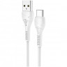 Usb Кабель-зарядка Type-C Hoco X37 Cool power 3A 1м силиконовый белый