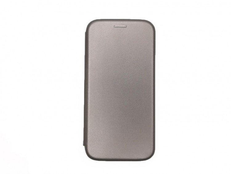 Чехол-книжка Fashion Case i-Phone 5/5s кожаная боковая серая