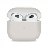 Силиконовый чехол для AirPods 3 бежевый