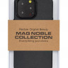 Накладка для i-Phone 15 Pro Max K-Doo Mag Noble кожаная серая