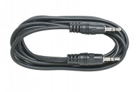 Аудиокабель AUX 3.5мм Perfeo (J2104) 3м силиконовый черный