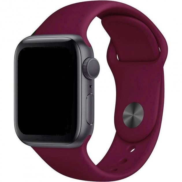 Сменный браслет силиконовая для Apple Watch 38mm малиновый
