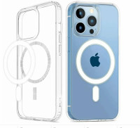 Накладка для i-Phone 14 Pro Max 6.7" Hoco Magnetic case силикон прозрачный