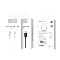 Usb Кабель-зарядка Type-C на Type-C Hoco X23 1м 3A чёрный