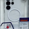 Накладка для Samsung Galaxy S24 Ultra Magsafe Wiwu с подставкой силиконовая прозрачная