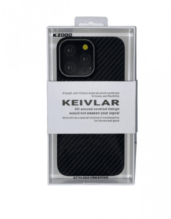 Накладка для i-Phone 14 Pro Max K-Doo Kevlar пластик черная