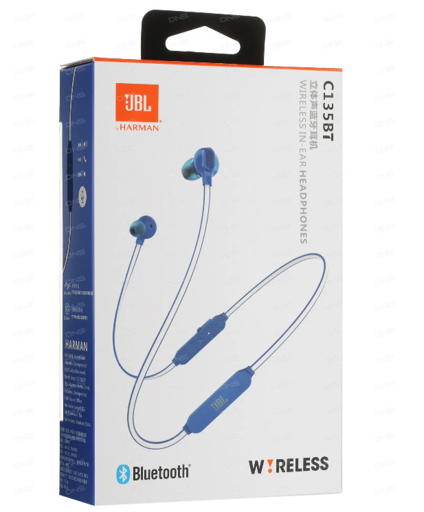 Беспроводные наушники TWS JBL C135BT синие