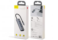 Переходник Baseus Enjoy USB на 4xUSB 3.0 (CAHUB-Q0G)