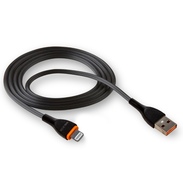 Usb Кабель-зарядка Lightning Walker C565 1м 2.4A черный