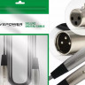 Инструментальный кабель Livepower H254 XLR/XLR мама-папа 1.8м черно-серебристый