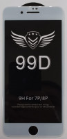 Защитное стекло для i-Phone 7 Plus/8 Plus 99D белое