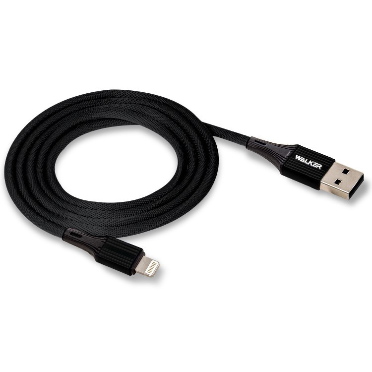 Usb Кабель-зарядка Lightning Walker C705 1м 3.1A черный