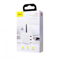 Сетевое зар. устр. Baseus Speed PPS Three Output 2USB+1C 5A 60W (CCFS-G02) белое