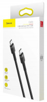 Usb Кабель-зарядка TYPE-C на TYPE-C Baseus Cafule PD2.0 1м (CATKLF-GG1) серо-черный