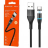 Usb Кабель-зарядка Type-C Магнитный Borofone BU16 3A 1.2м чёрный
