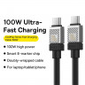 Кабель-зарядка Type-C на Type-C Baseus Baseus CoolPlay Series 100W 1м (CAKW000201) черный