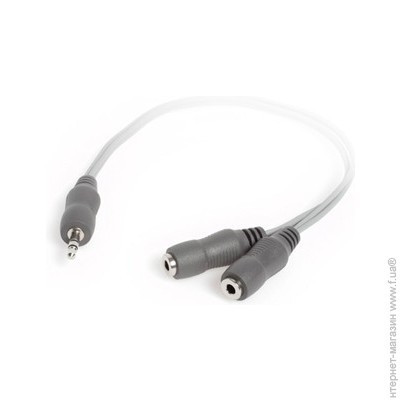 Кабель соединительный 2 х 3.5 гнездо↔3.5 mm штекер Techlink, стерео-аудио, 0,3m