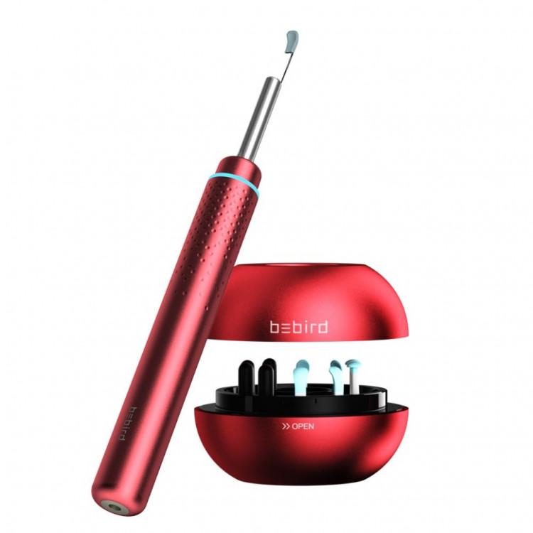 Умная ушная палочка Bebird M9 Pro Smart Visual Ear Stick красная