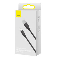 Usb Кабель-зарядка Lightning Baseus Jelly Liquid Silica Gel 2.4A 2м (CAGD000101) черный