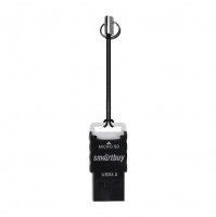 Картридер USB2.0 MicroSD Smartbuy 707 (SBR-707-K) черный