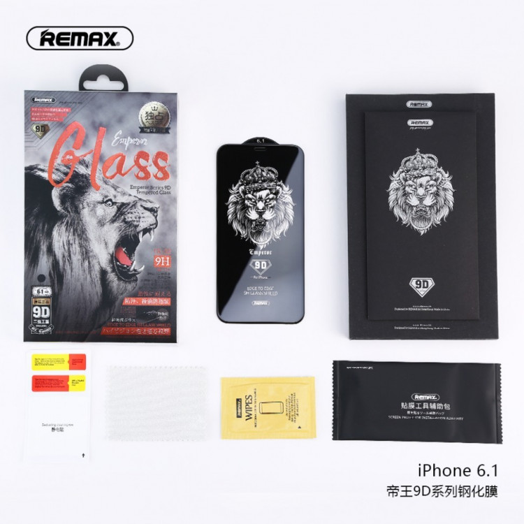 Защитное стекло для i-Phone 12/12 Pro 6.1" Emperor GL-32 9D чёрное