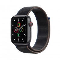 Сменный браслет для Apple Watch 38-40mm ткань липучка чёрный