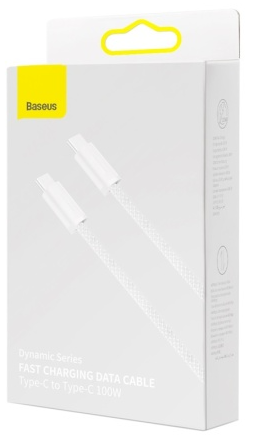 Кабель-зарядка Type-C на Type-C Baseus Dynamic series 100W 1м (CALD000202) белый