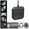 Кабель-переходник Hoco HB31 USB на 4USB 2.0 0.2м черный