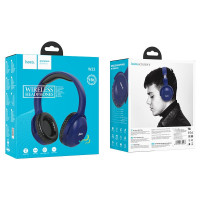 Стереонаушники Bluetooth полноразмерные Hoco W33 Art Sount BT5.0/250mAh/15ч синие