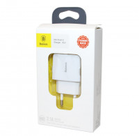 Сетевое зар. устр. Baseus Mini Dual U 2USB 2.1A (CCALL-MN02) белое