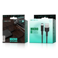 Usb Кабель-зарядка Micro Borofone BX1 Ezsync 2A 1м силиконовый чёрный
