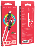 Usb Кабель-зарядка Type-C на Lightning Borofone BX42 20W 3A 1M белый
