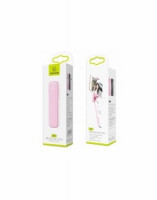 Монопод Usams M2 Mini (US-ZB050) BT4.0/4"-6"/20-73см розовый