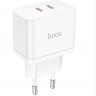 Сетевое зар. устр. Hoco N29 2C 35W белое