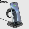 Беспроводное зарядное устройство 3in1 смартфон/Watch/AirPods Hoco CW43 5W белый
