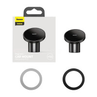 Держатель в автомобиль в воздуховод Baseus Radar Magnetic для i-Phone 12 (SULD-01) чёрный