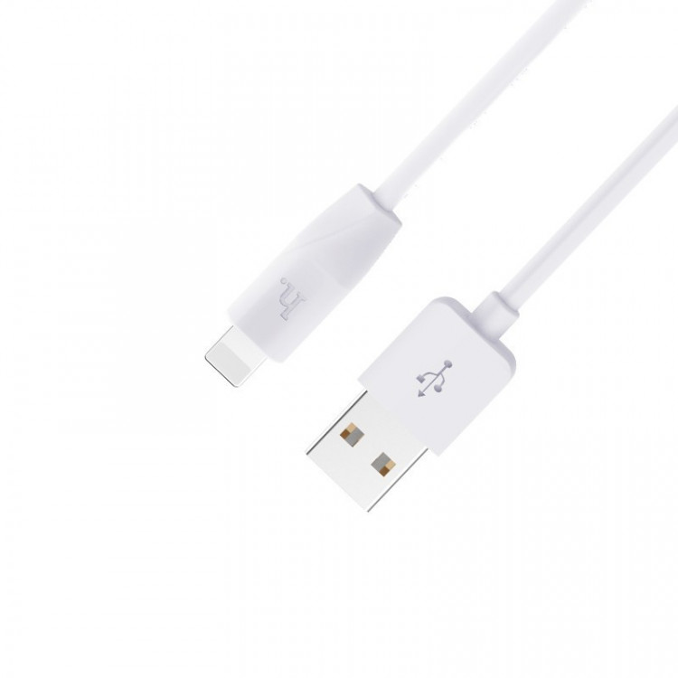 Usb Кабель-зарядка Lightning Hoco X20 Flash 2.0A 2м силиконовый белый