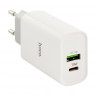 Сетевое зар. устр. Hoco C80A Plus 1USB/1С PD/QC3.0 3A 20W белое
